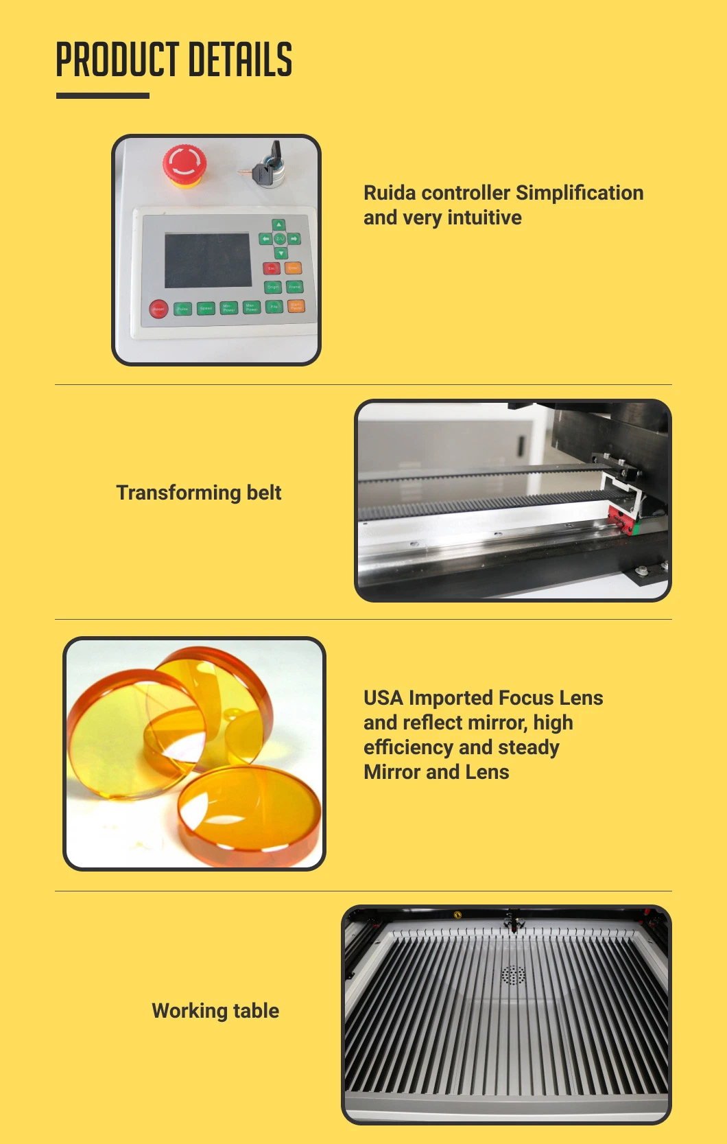 Reci Efr 150W 180W 200W 300W CO2 3D Camera Laser Cutting/ Engraving/Engraver/Cutter Machine for PP/PVC/PPR/PE