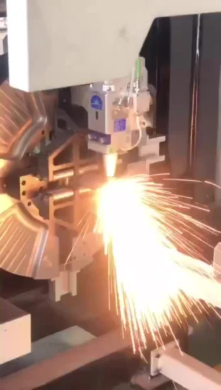 Machine de découpe laser de tubes en acier CNC, chargement et déchargement automatiques, précision CE, pour le traitement des métaux